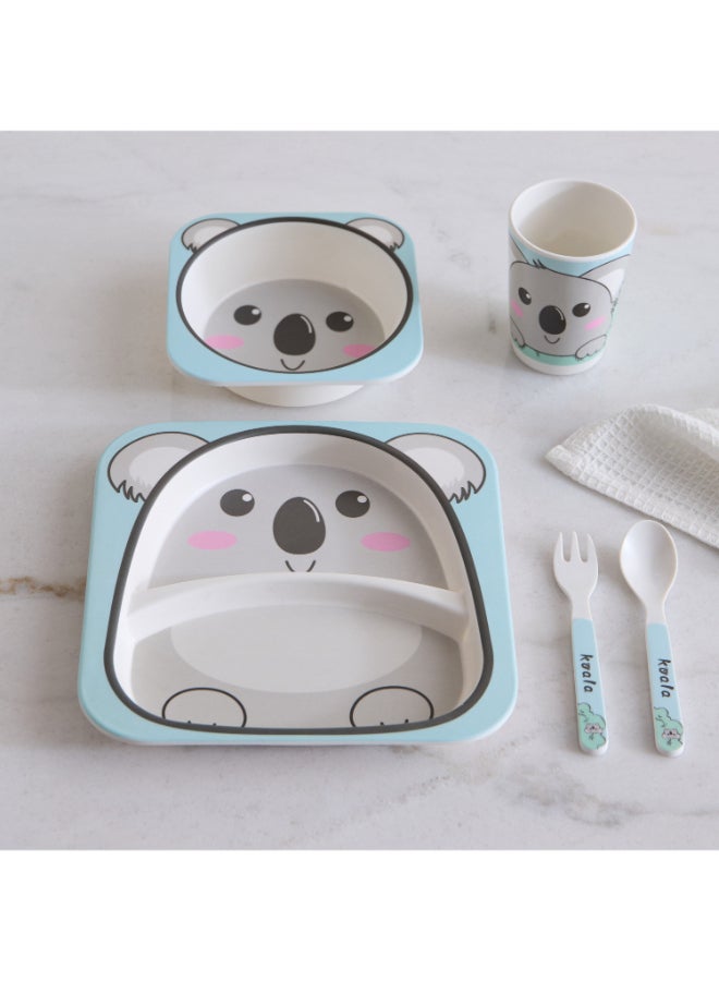 Home Box Koala Bamboo Dinner Set for Kids - Image 1